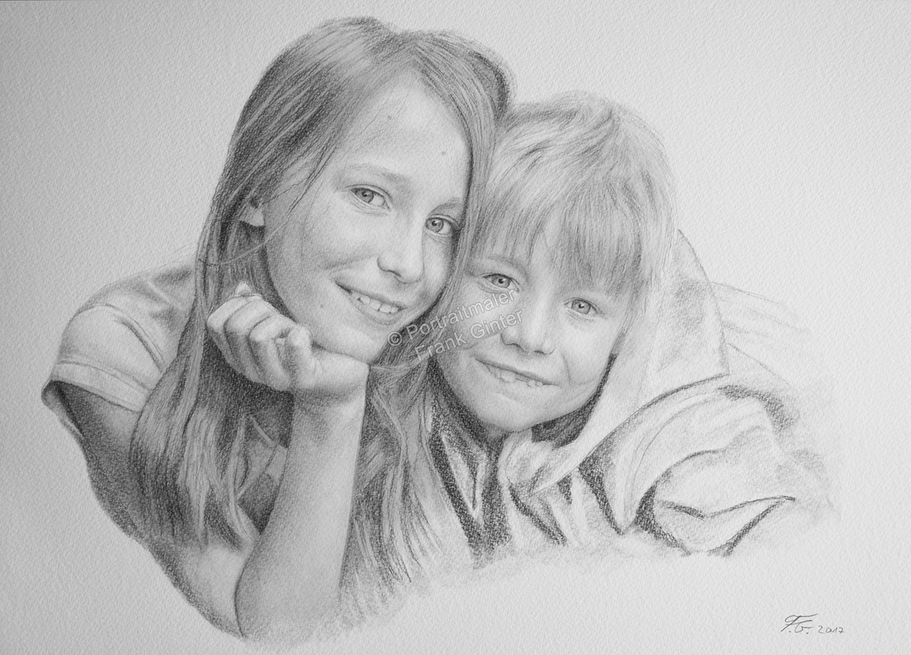 Bleistiftzeichnung-Portraitzeichnungen-Kinder